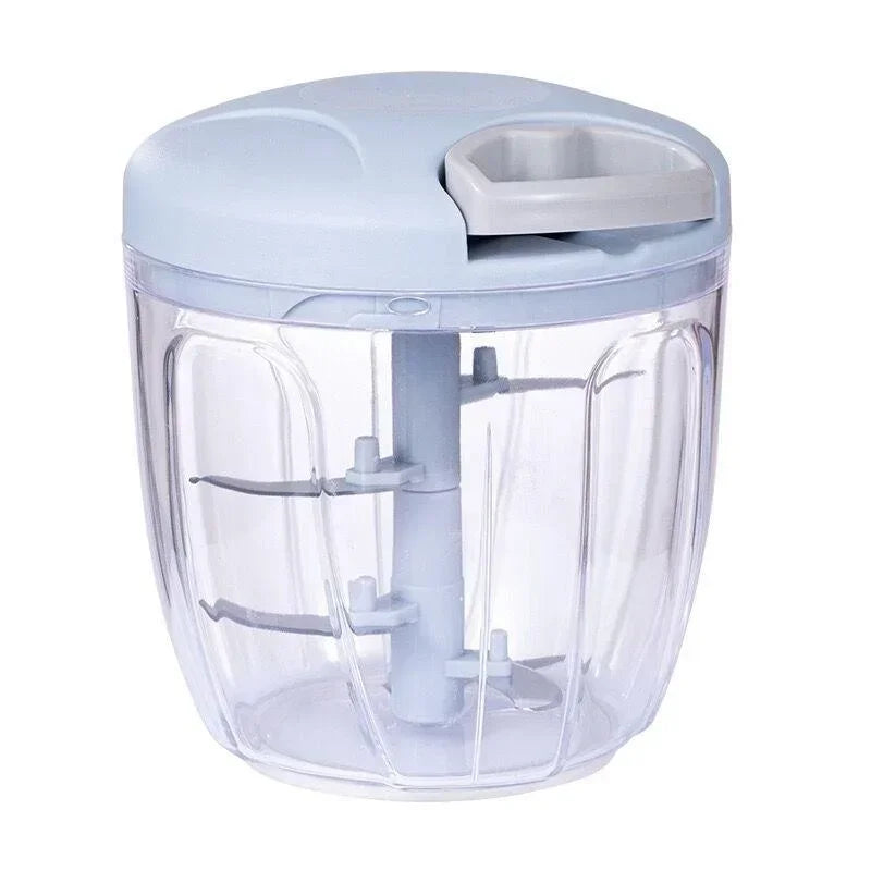 Novo triturador de cebola vegetal cortador cozinha acessórios 500/900ml manual picador carne alho chopper girar alho imprensa