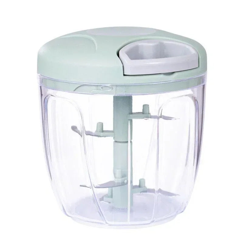 Novo triturador de cebola vegetal cortador cozinha acessórios 500/900ml manual picador carne alho chopper girar alho imprensa